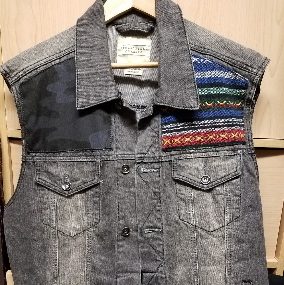 Men's Rock and Roll Denim Vest